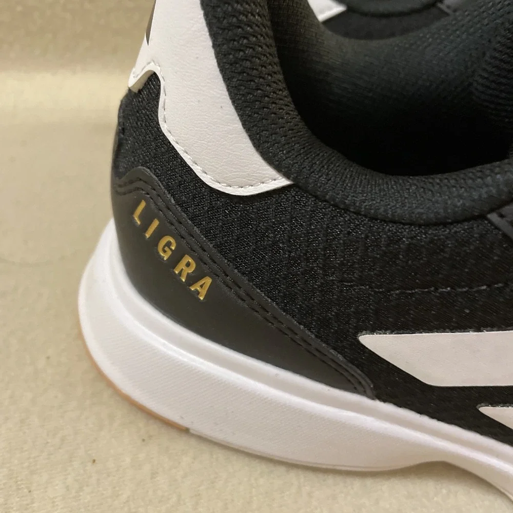 Adidas Ligra Indoor Sports Shoes Womens Black White Size 9 IH8119 New With Tags
